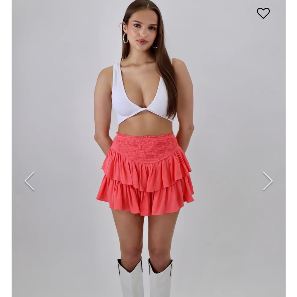 coral rock n rags skirt